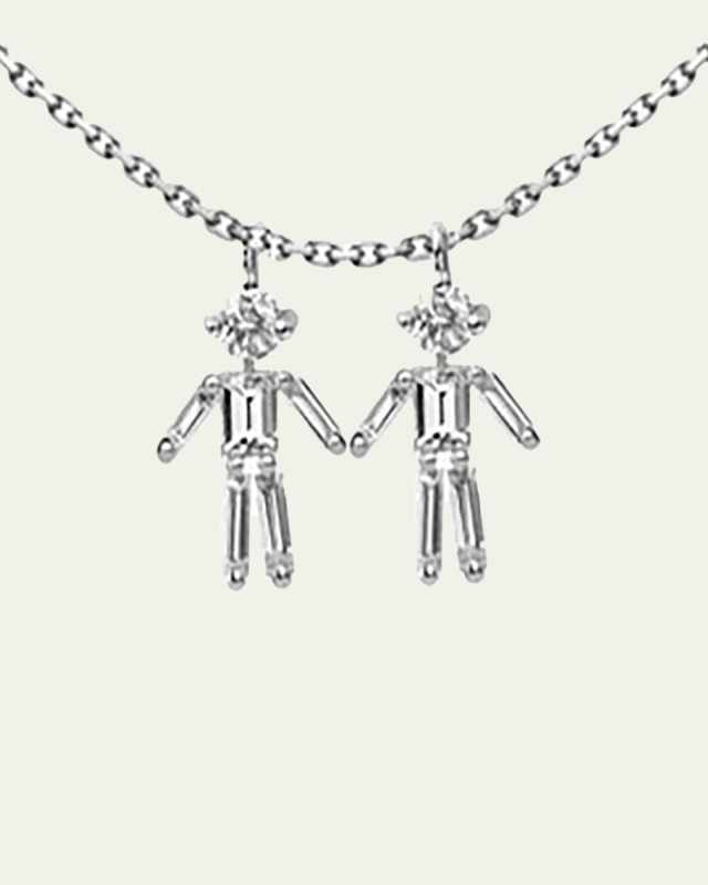 Two Boys Diamond Necklace