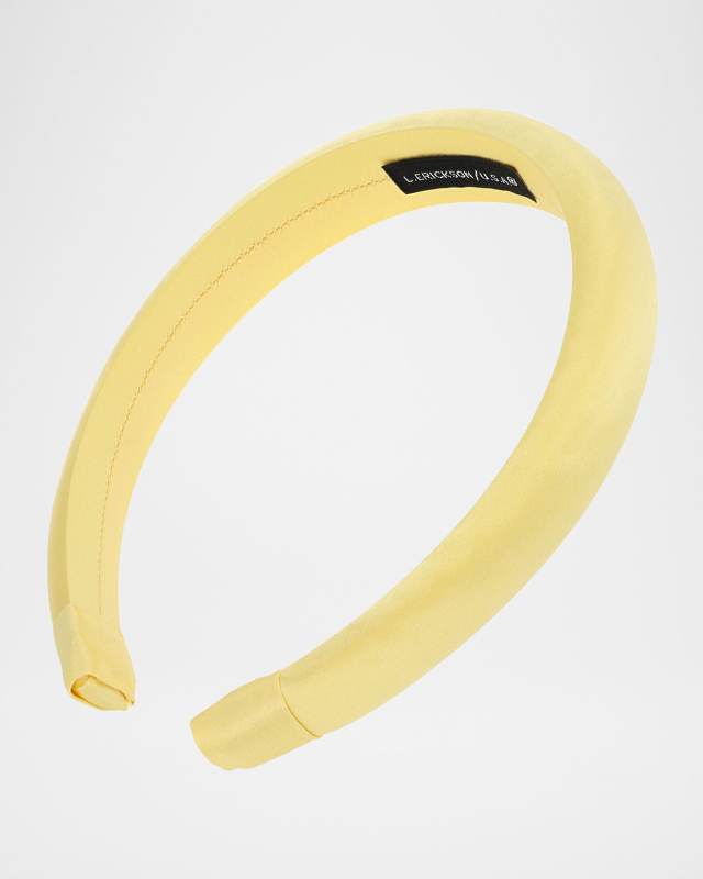 Silk Charmeuse Padded Headband
