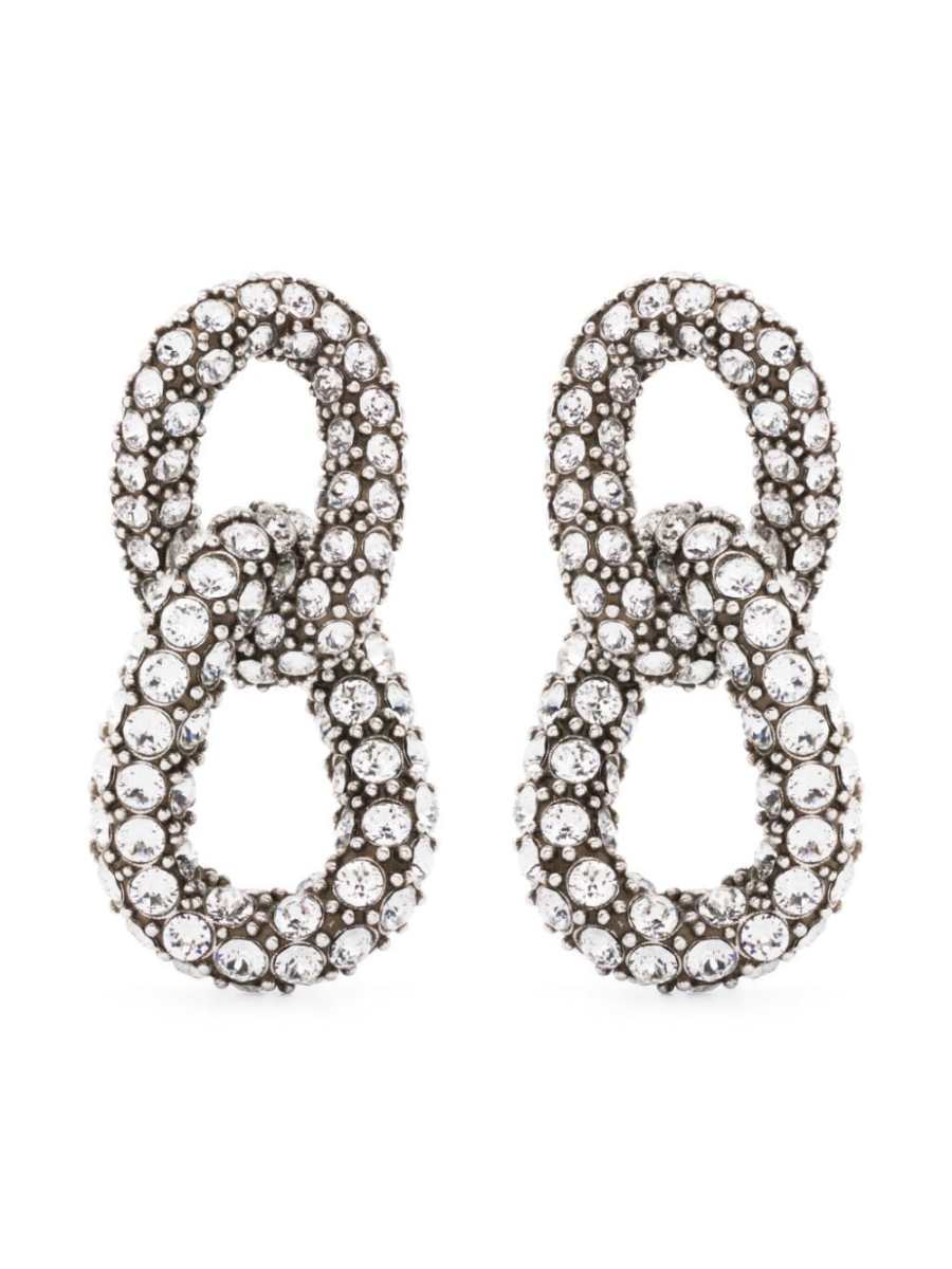 Funky Ring crystal-embellished earrings