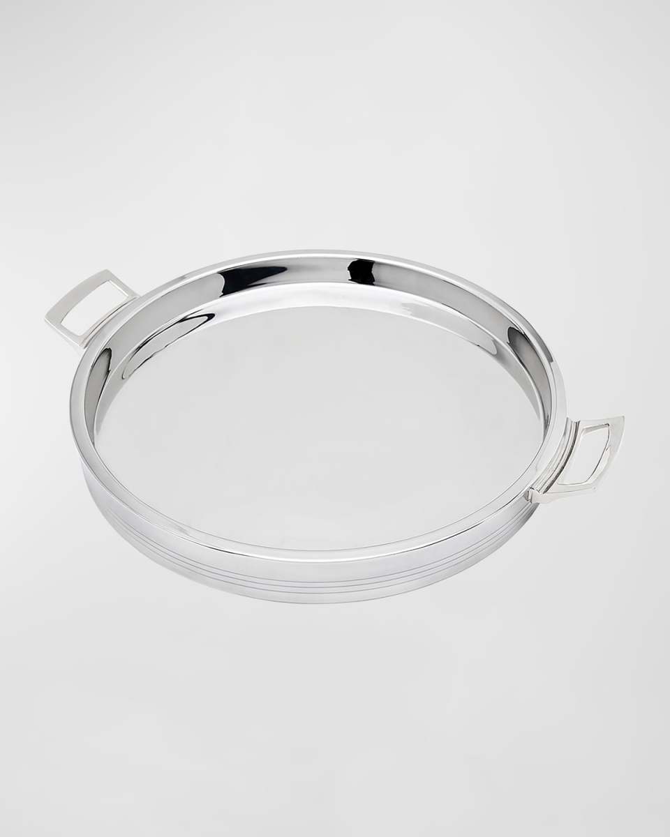 Topshelf Round Tray with Handles