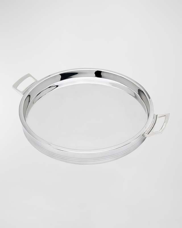 Topshelf Round Tray with Handles