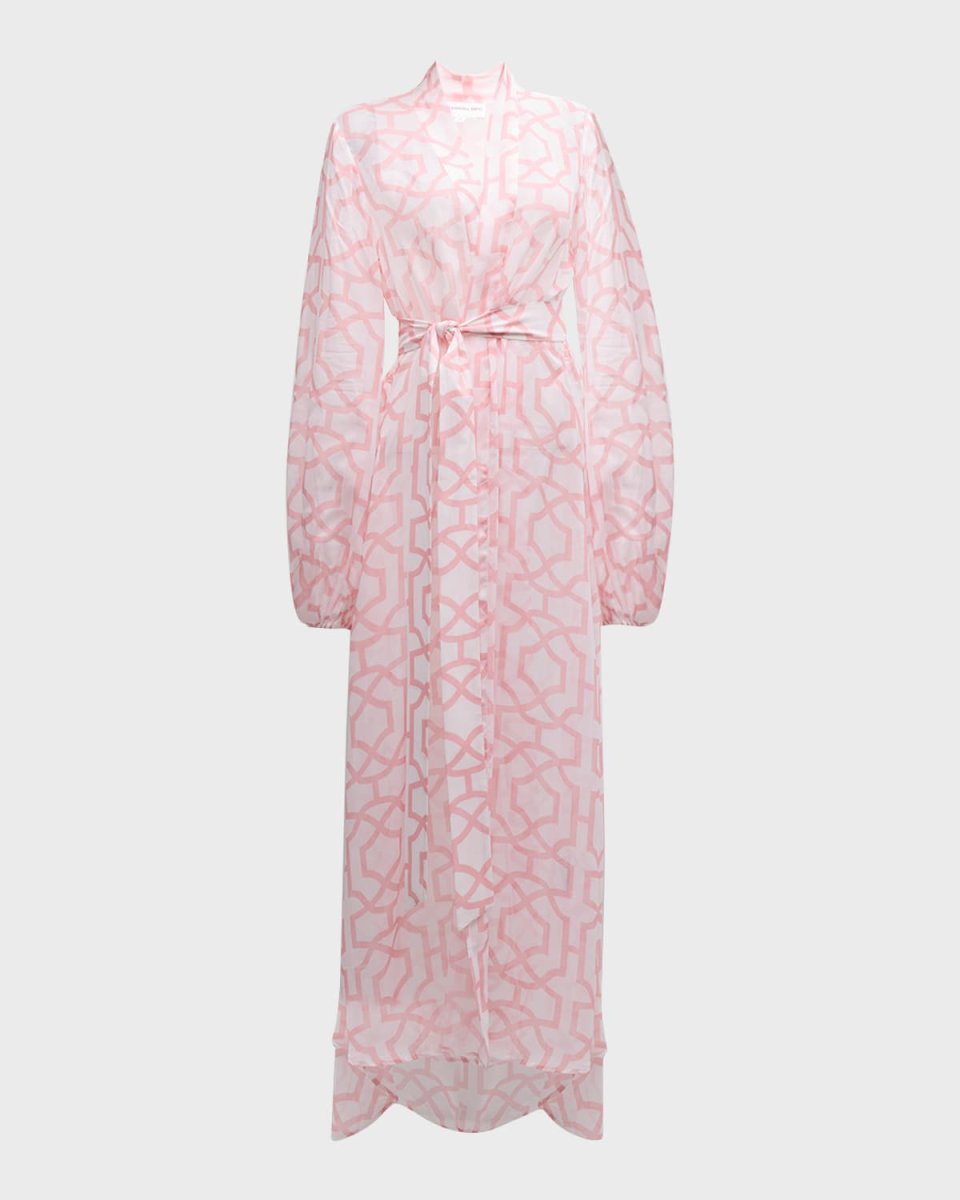 Greta Two-Tone Tile Gown