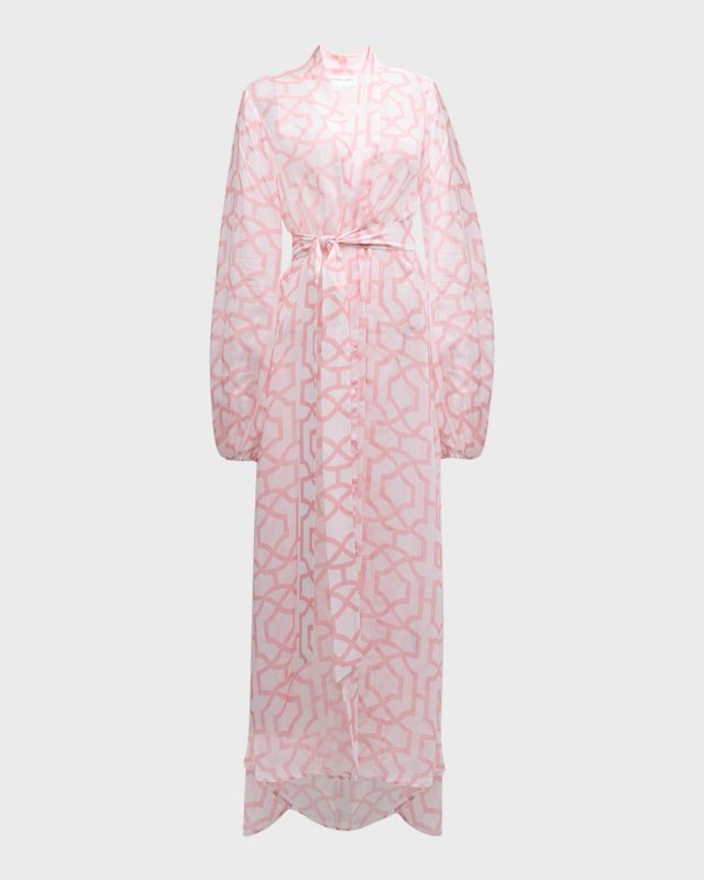 Greta Two-Tone Tile Gown