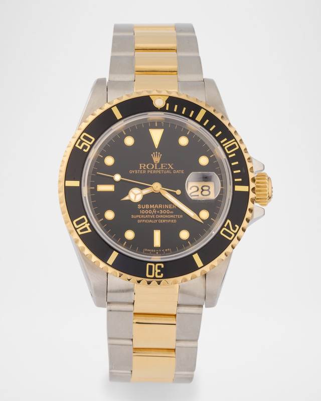 Rolex Oyster Perpetual Submariner Date 40mm Vintage 1990 Watch