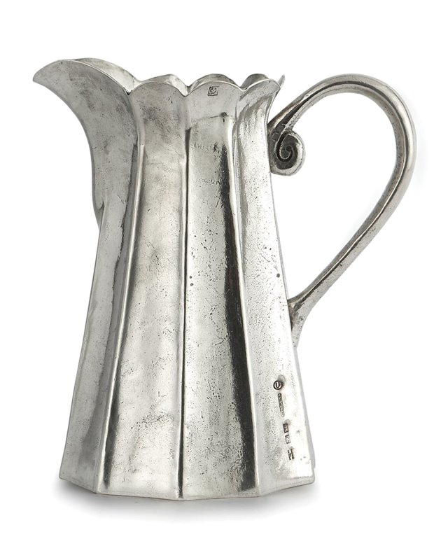 Vintage Tall Scalloped Pitcher