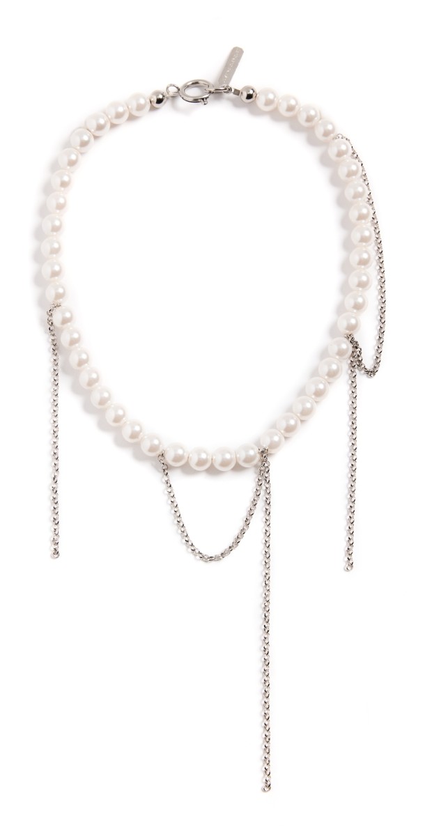 Justine Clenquet Diana Necklace Palladium