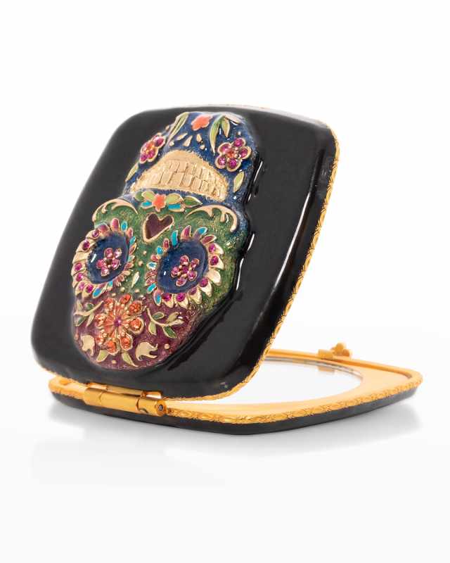 Sugar Skull Compact Mirror