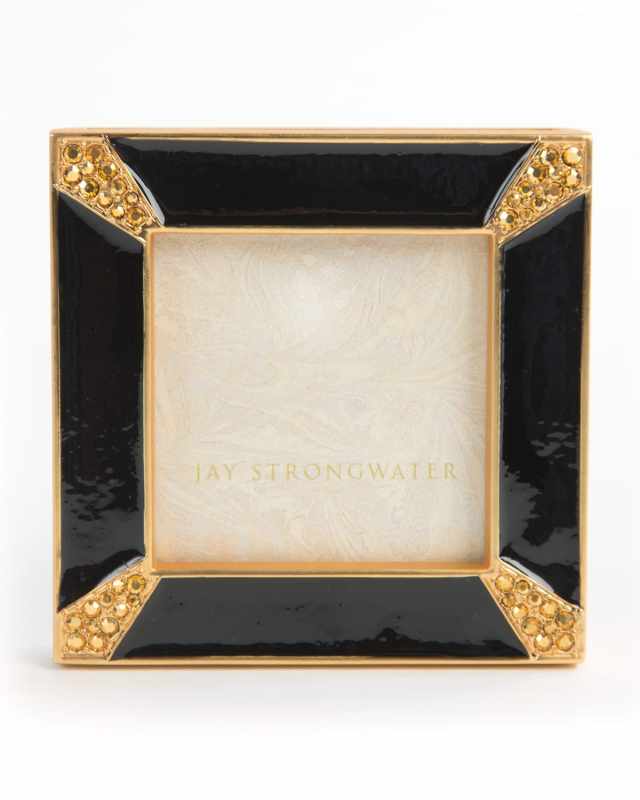 Black Leland Pave Corner 2" Picture Frame