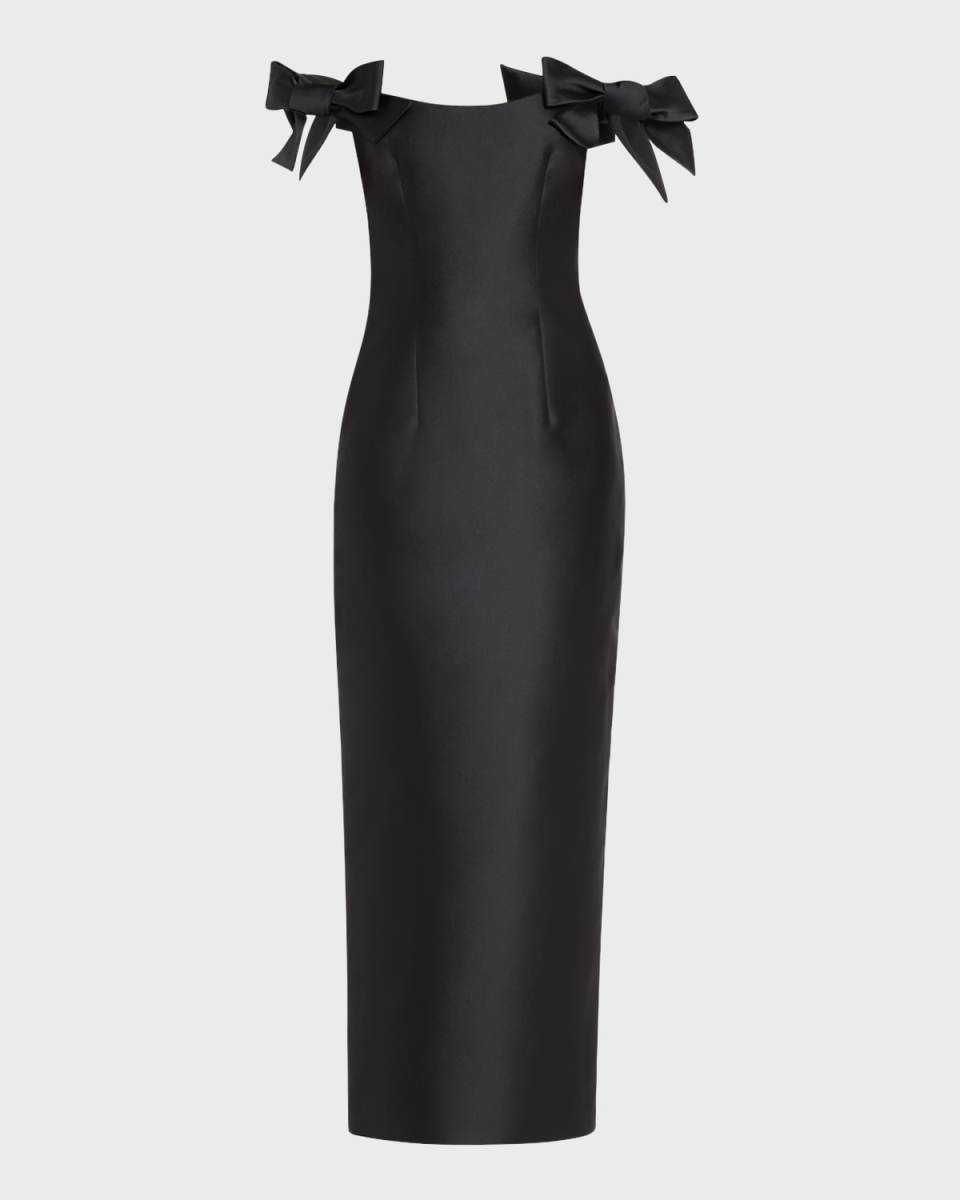 Off-Shoulder Bow Gown