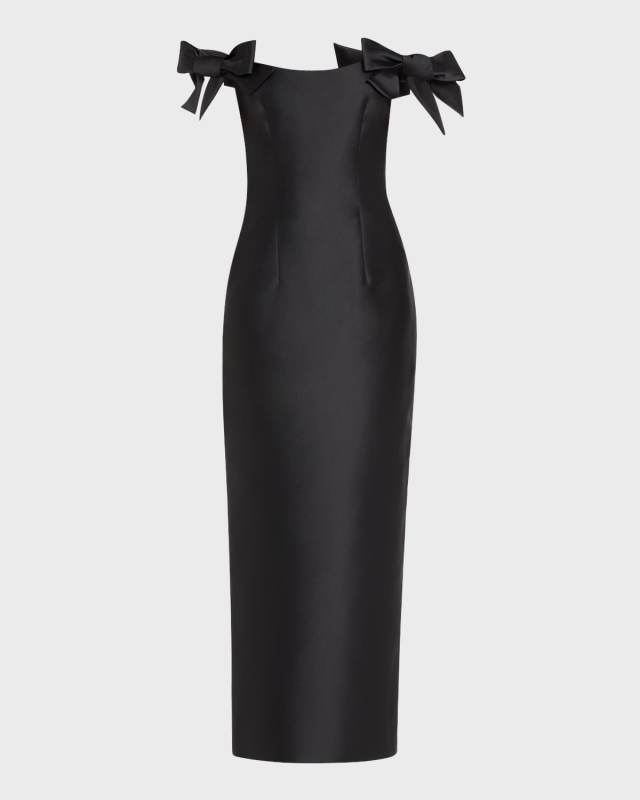 Off-Shoulder Bow Gown