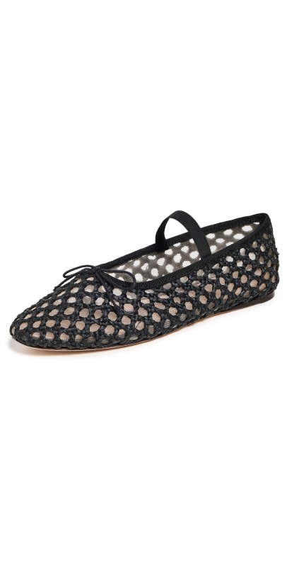 Loeffler Randall Leonie Soft Ballet Flats Black