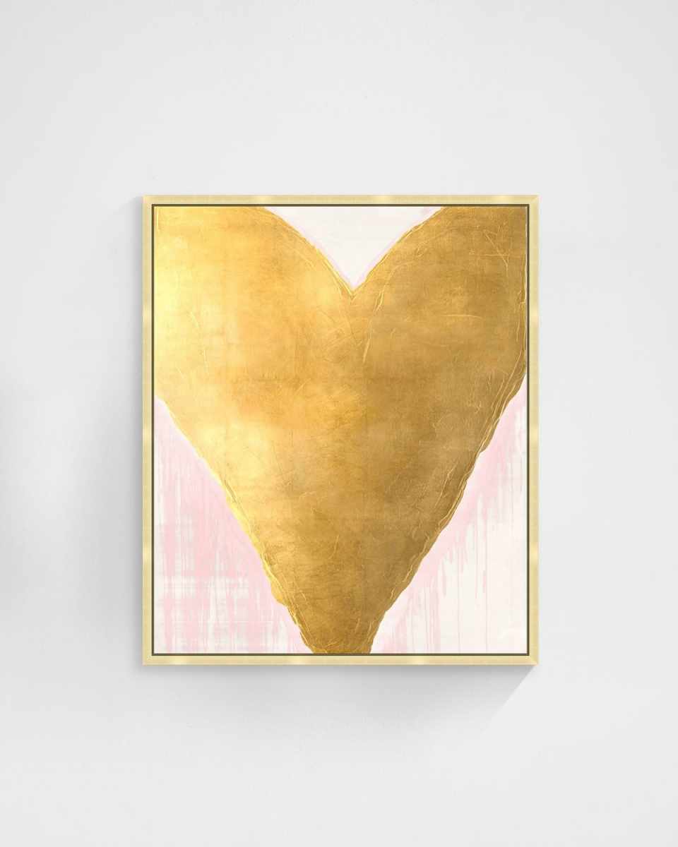 "Gilded Affection I" Original Painting by David Erickson, 52" x 62"