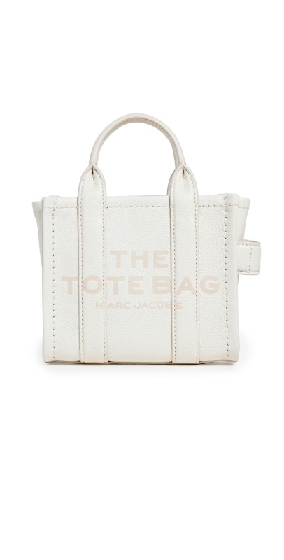 Marc Jacobs The Leather Crossbody Tote Bag Cotton/Silver