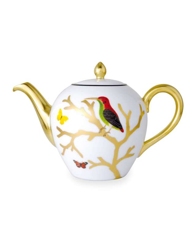 Aux Oiseaux Teapot, Boule Shape