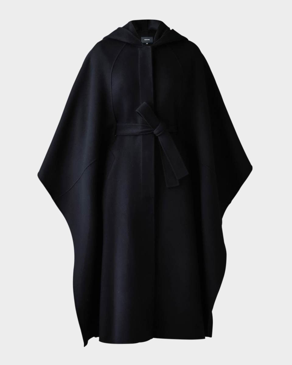 Kirstyn Double-Face Wool Cape Coat