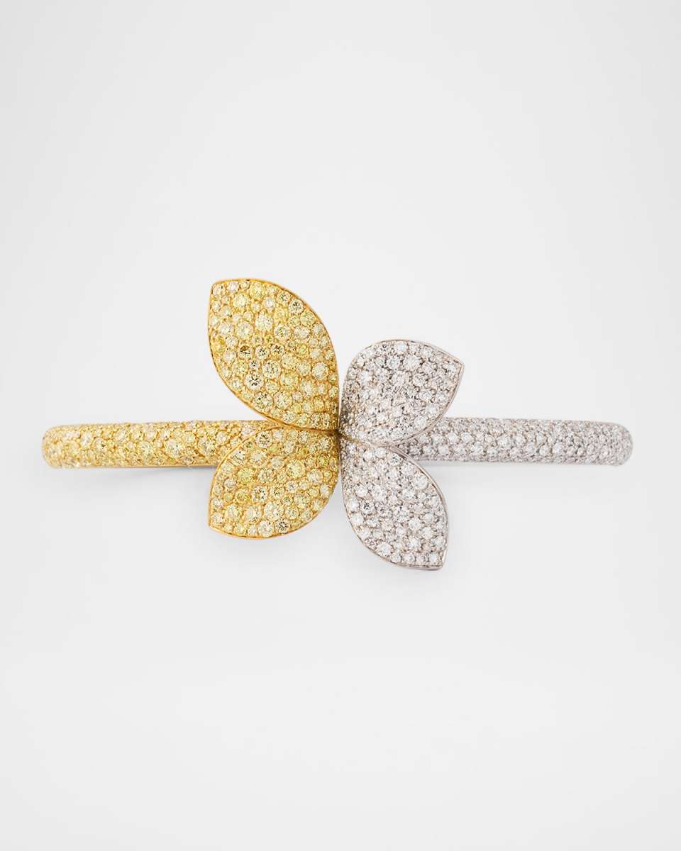 Giardini Segreti 18K Gold Bracelet with Yellow and White Diamonds