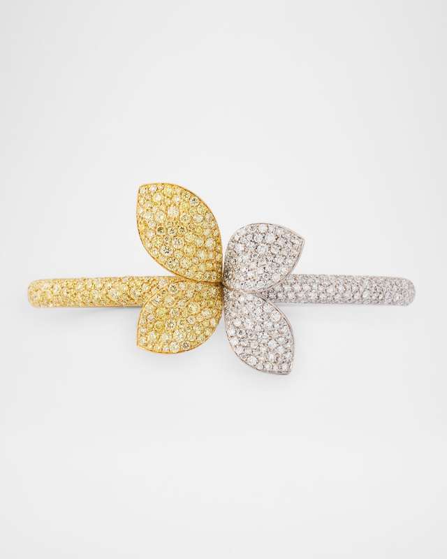 Giardini Segreti 18K Gold Bracelet with Yellow and White Diamonds