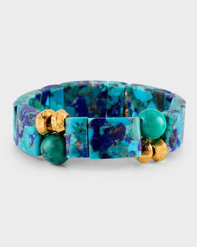 Lapis Turquoise Stretch Bracelet