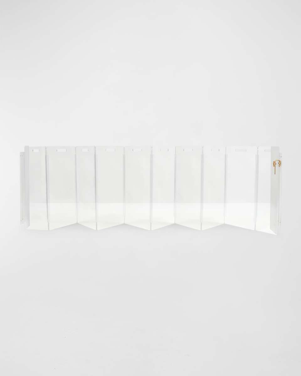 Wall Mounted Clear Pet Gate Zig Zag, 10-P