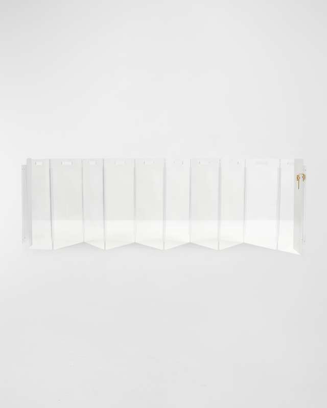 Wall Mounted Clear Pet Gate Zig Zag, 10-P