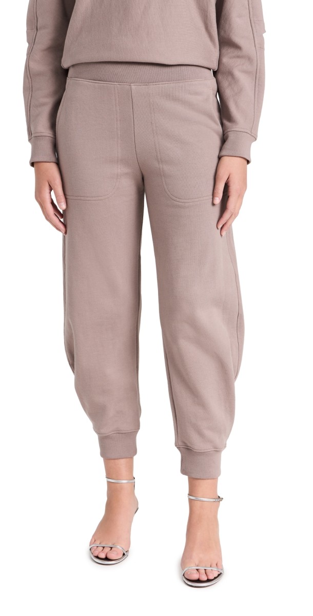 Tibi Sweatshirt Program Calder Longer Sweatpants Cement