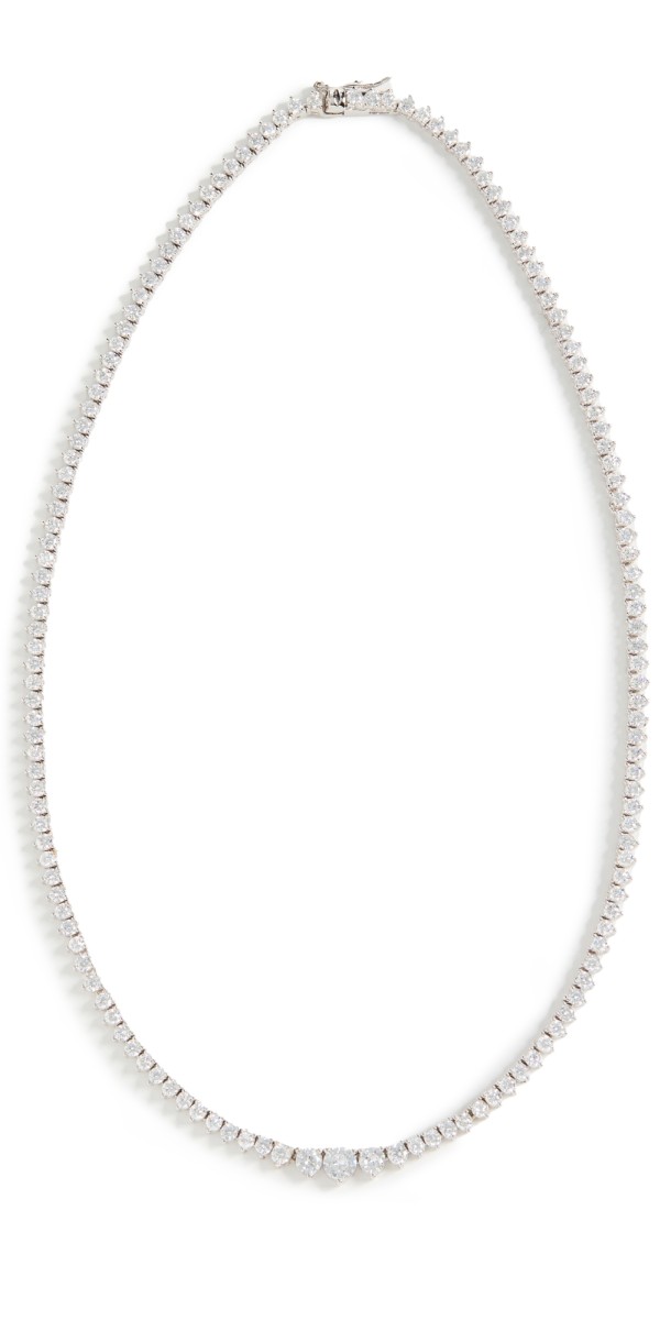 SHASHI Tennis Necklace Silver