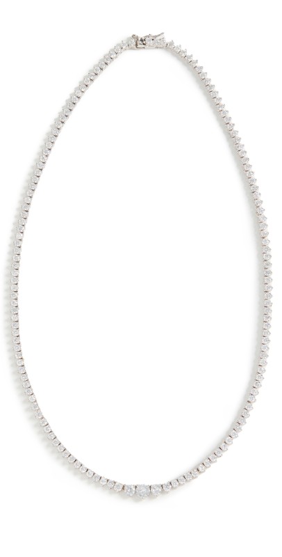 SHASHI Tennis Necklace Silver