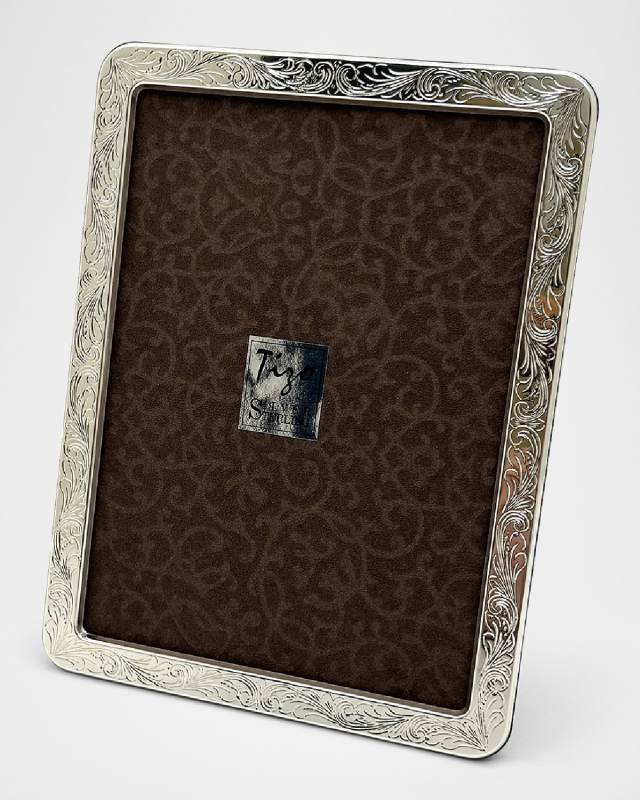 STERLING ROUNDED ENGRAVED FRAME, 4" x 6"
