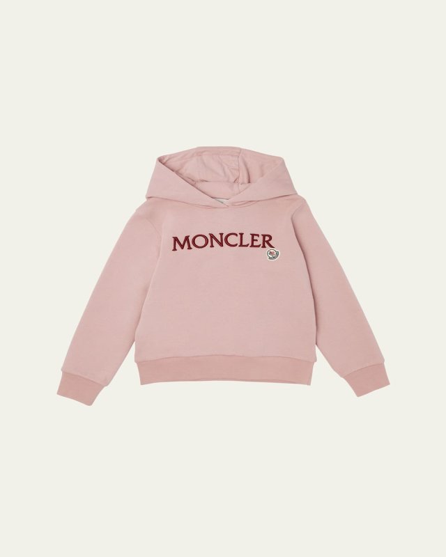 Girl's Embroidered Logo-Print Hoodie, Size 4-