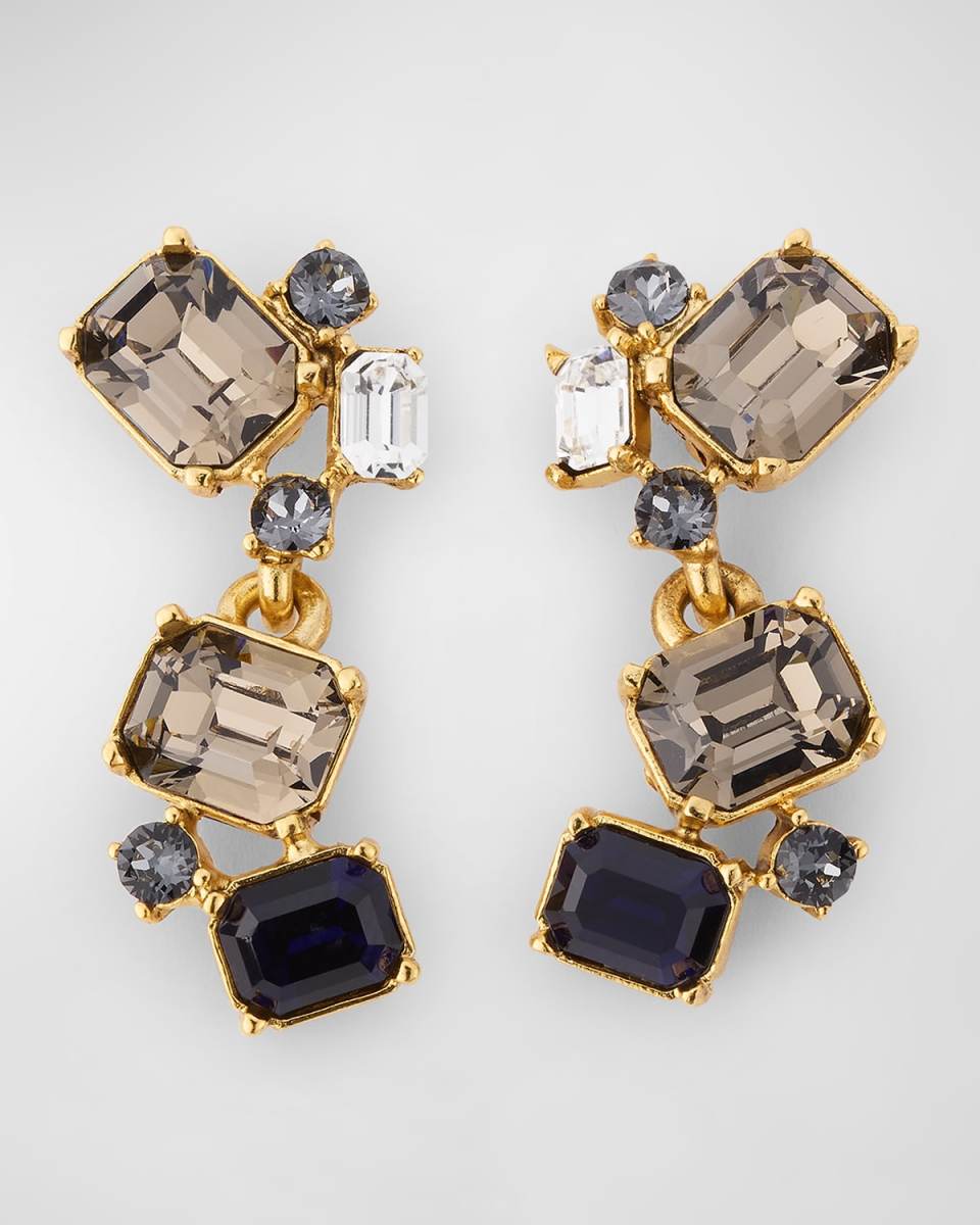 Scramble Crystal Drop Earrings
