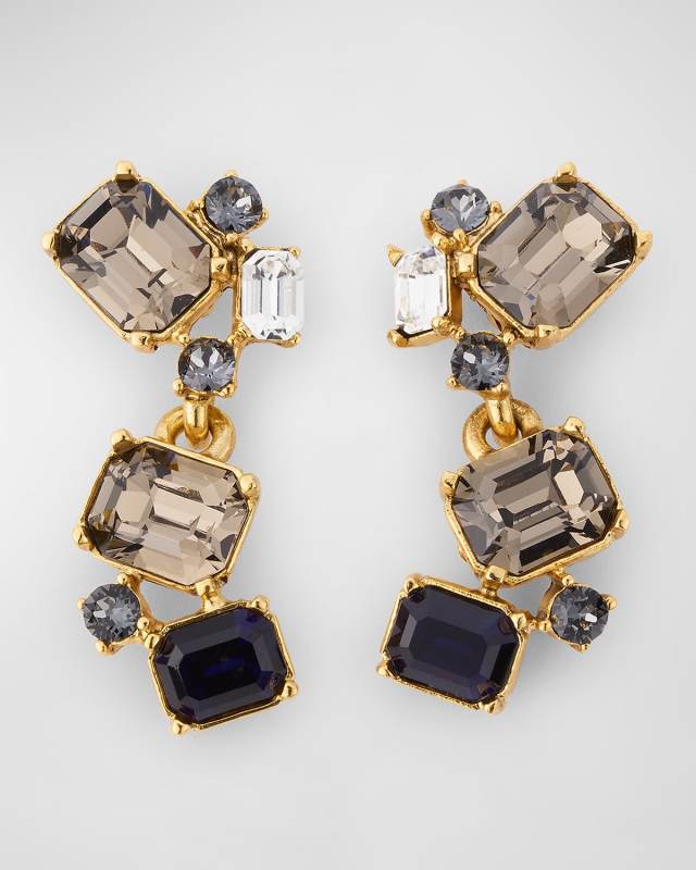 Scramble Crystal Drop Earrings