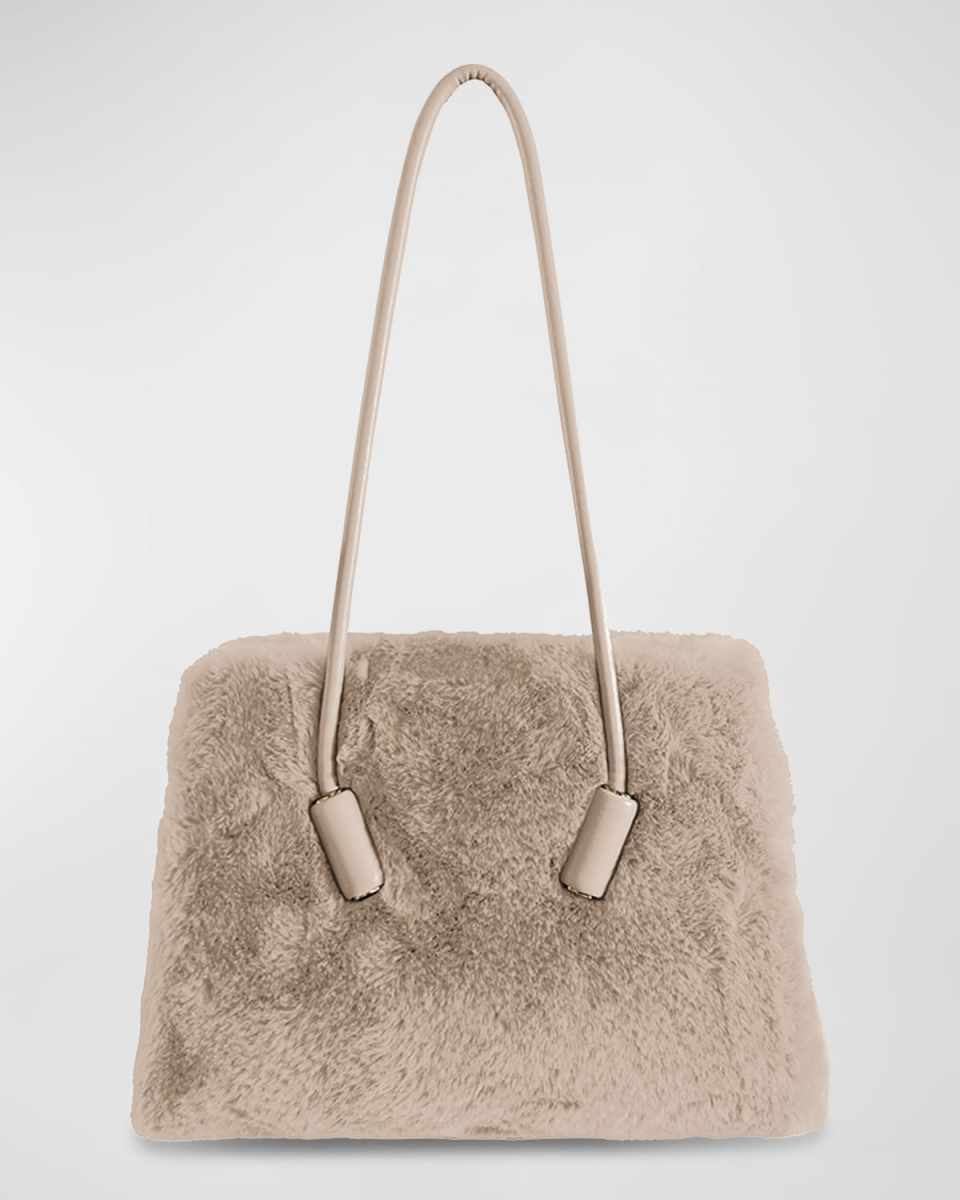 Leila Faux-Fur Tote Bag