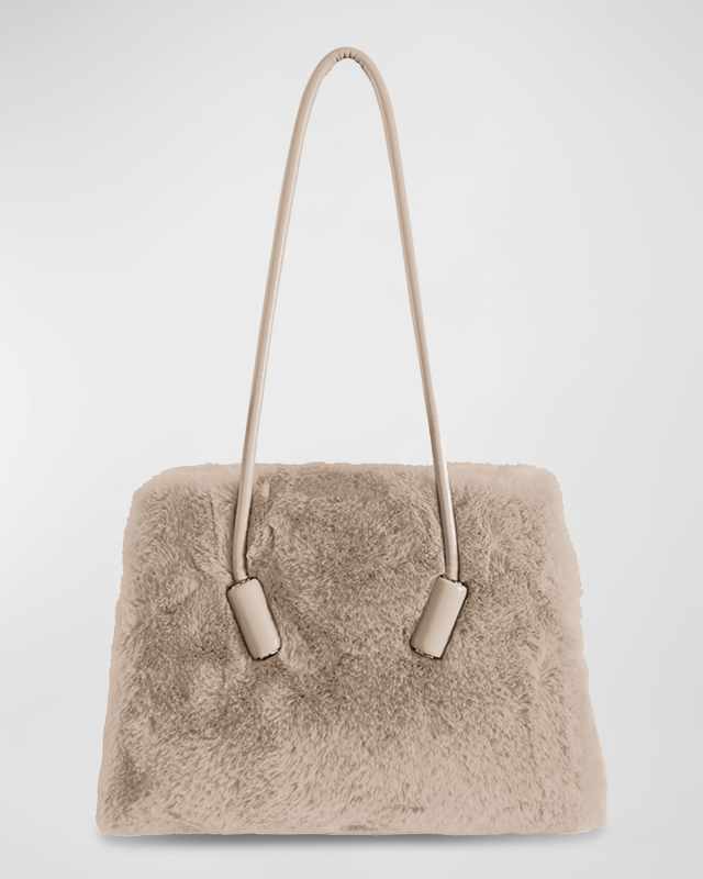Leila Faux-Fur Tote Bag