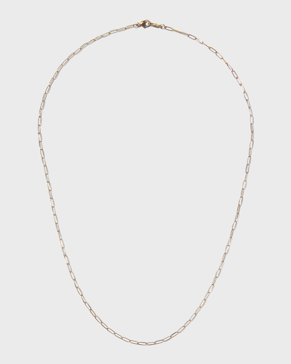 Melange 14K Gold Paper Clip Chain Necklace