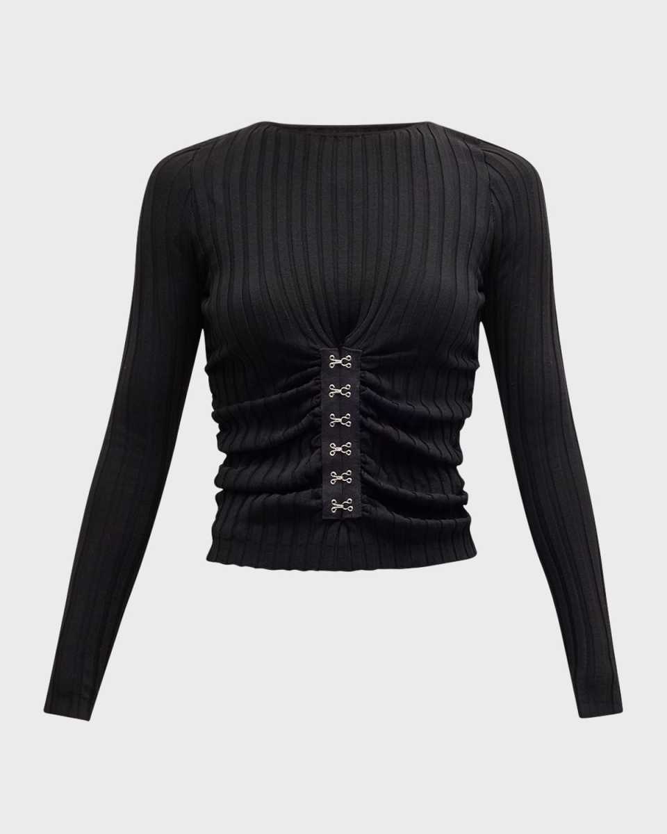 Olivia Long-Sleeve Knit Top