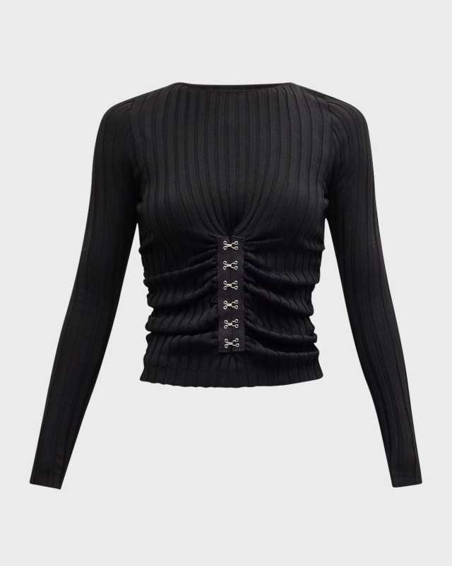 Olivia Long-Sleeve Knit Top