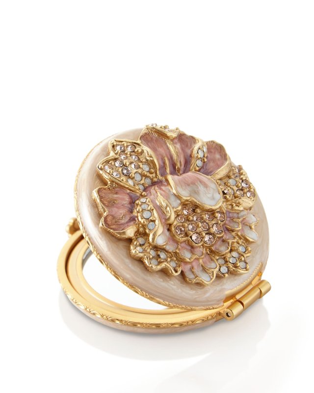 Boudoir Round Floral Compact