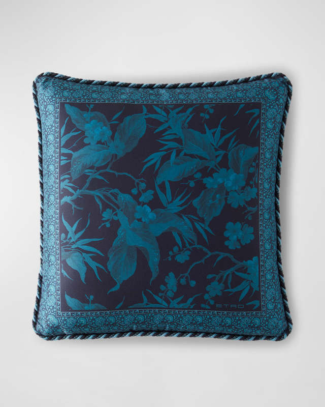 Peach Tree Corded Pillow, 16" Square