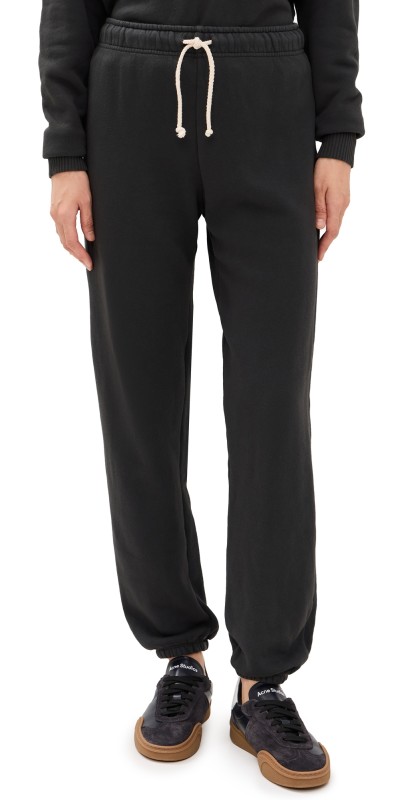 perfectwhitetee Michelle Fleece Joggers Vintage Black