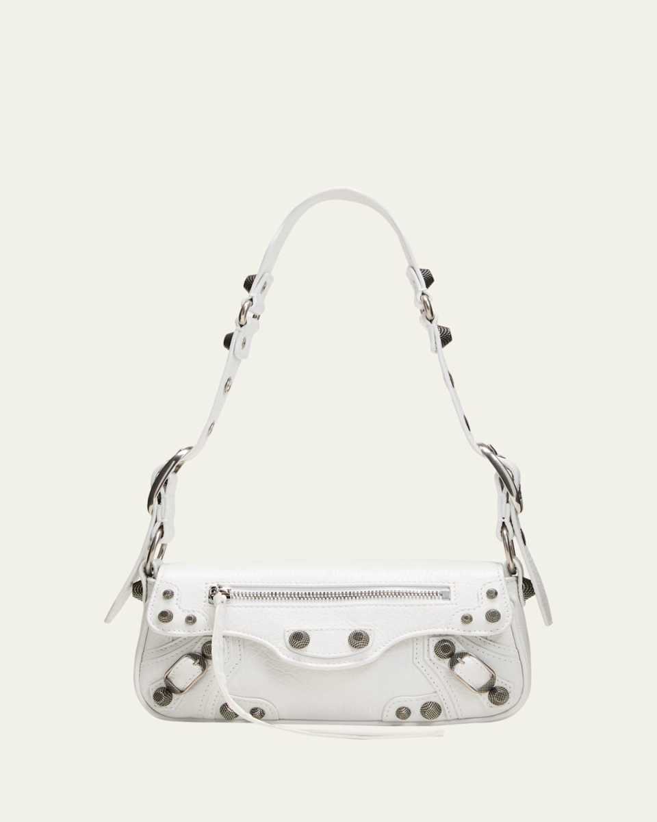 Le Cagole XS Sling Crinkled Leather Shoulder Bag