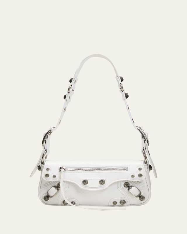 Le Cagole XS Sling Crinkled Leather Shoulder Bag