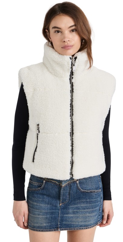 Apparis Alex Reversible Vest Noir,Ivory