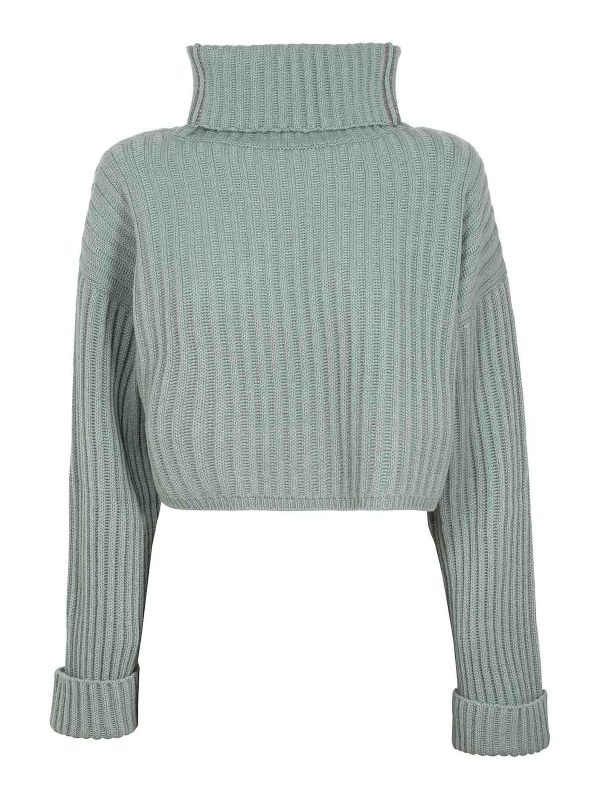 Brunello Cucinelli Pull Col Rond - Vert