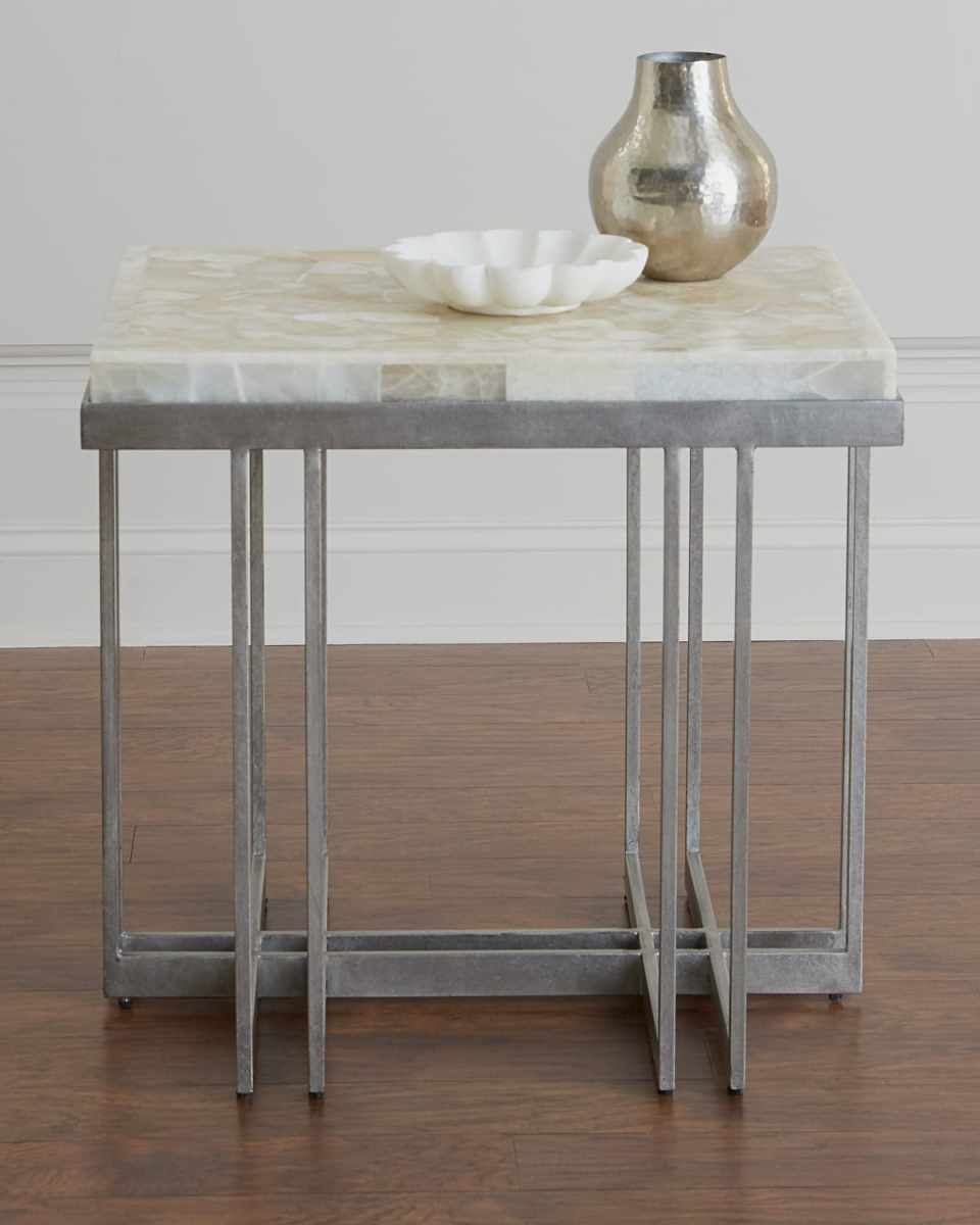 Thiago Onyx-Top Side Table
