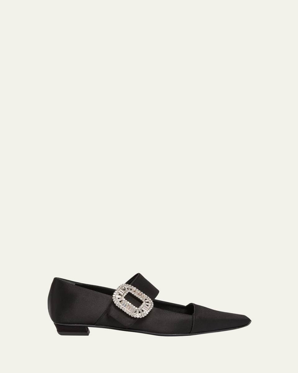 Belle Vivier Satin Mary Jane Pumps