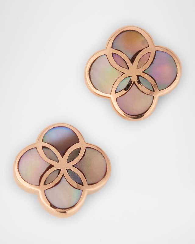 Petal Gemstone Stud Earrings