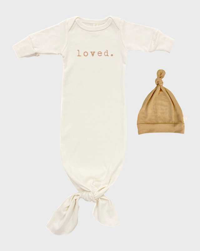 Kid's Loved Knotted Gown w/ Hat, Size