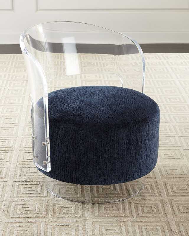 Angelina Acrylic Swivel Chair