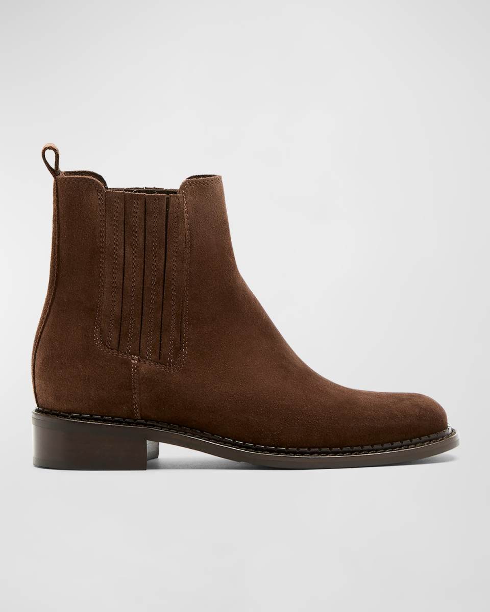 Seraphina Suede Chelsea Ankle Booties