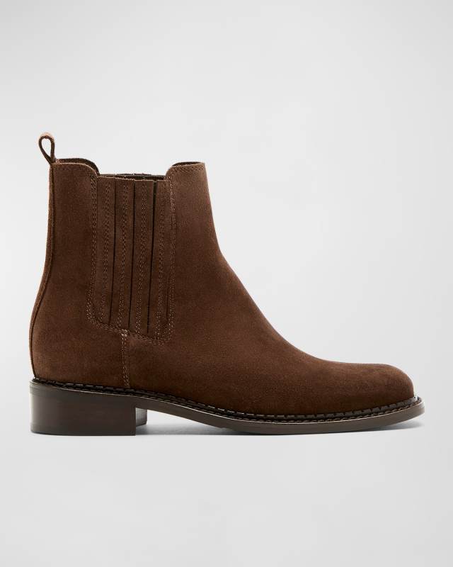 Seraphina Suede Chelsea Ankle Booties